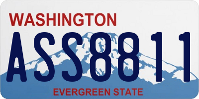 WA license plate ASS8811