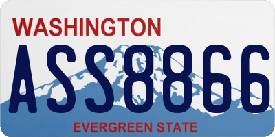 WA license plate ASS8866
