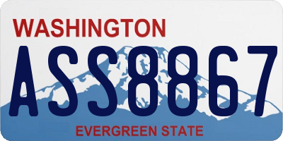 WA license plate ASS8867