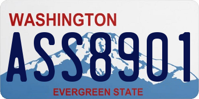 WA license plate ASS8901