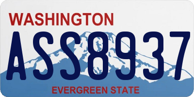 WA license plate ASS8937