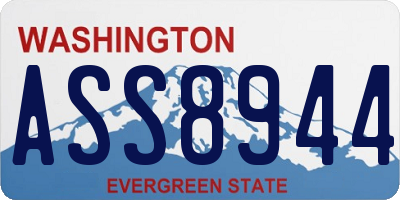 WA license plate ASS8944