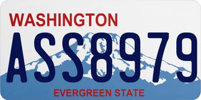WA license plate ASS8979