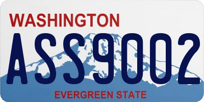 WA license plate ASS9002