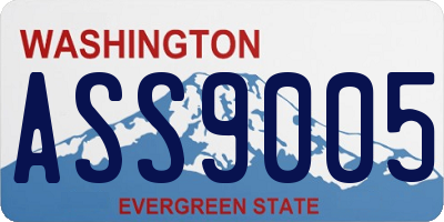 WA license plate ASS9005
