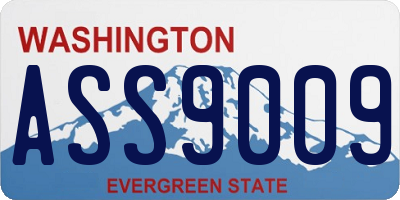WA license plate ASS9009