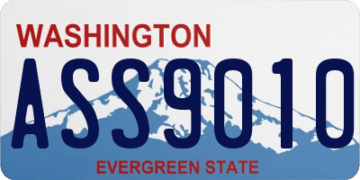 WA license plate ASS9010