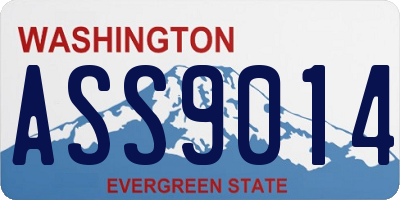 WA license plate ASS9014
