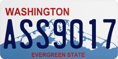 WA license plate ASS9017