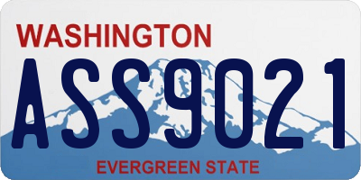 WA license plate ASS9021