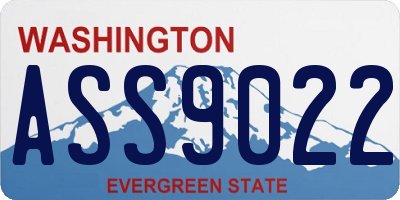 WA license plate ASS9022