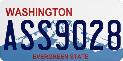 WA license plate ASS9028