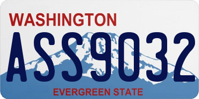 WA license plate ASS9032