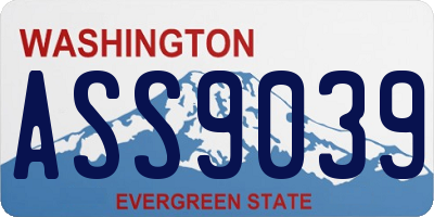 WA license plate ASS9039