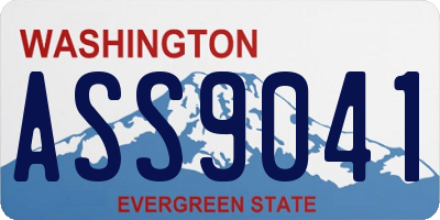 WA license plate ASS9041
