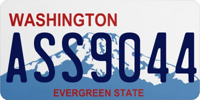 WA license plate ASS9044