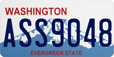 WA license plate ASS9048