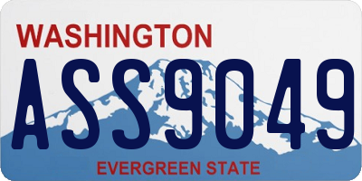 WA license plate ASS9049