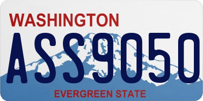 WA license plate ASS9050