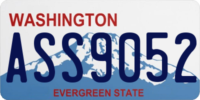 WA license plate ASS9052