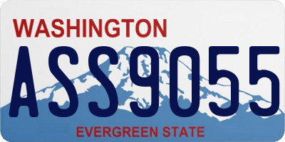 WA license plate ASS9055