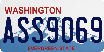 WA license plate ASS9069
