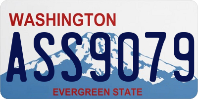 WA license plate ASS9079