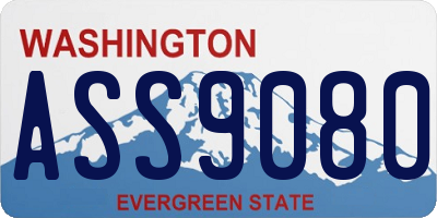 WA license plate ASS9080