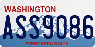 WA license plate ASS9086