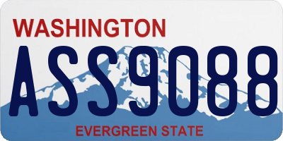 WA license plate ASS9088