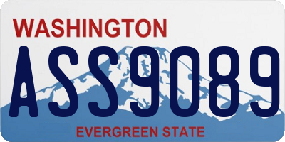WA license plate ASS9089