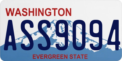 WA license plate ASS9094