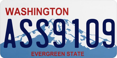 WA license plate ASS9109