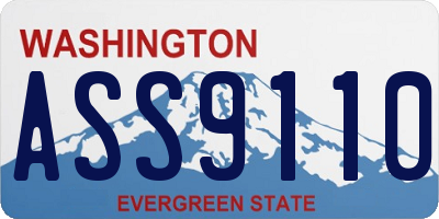 WA license plate ASS9110