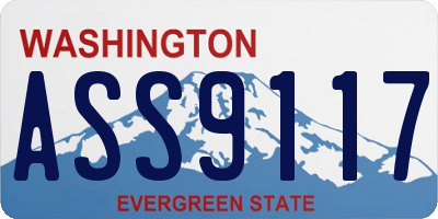 WA license plate ASS9117