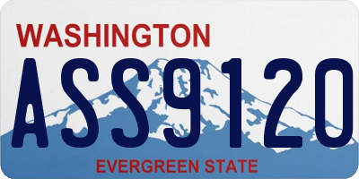WA license plate ASS9120