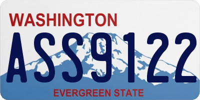 WA license plate ASS9122