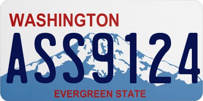 WA license plate ASS9124