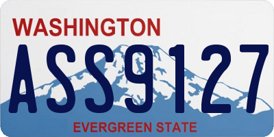 WA license plate ASS9127