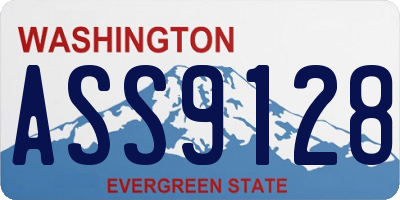 WA license plate ASS9128