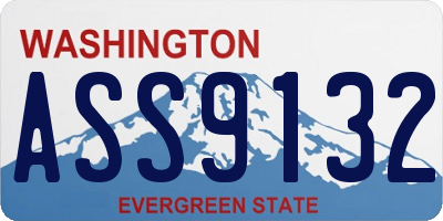 WA license plate ASS9132