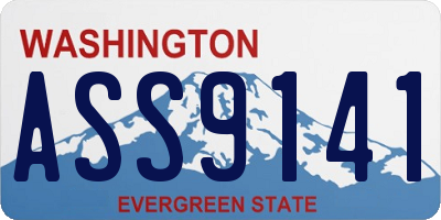 WA license plate ASS9141