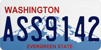 WA license plate ASS9142