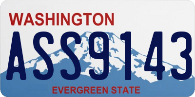 WA license plate ASS9143