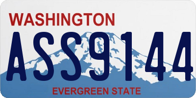 WA license plate ASS9144