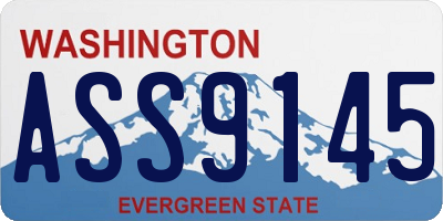 WA license plate ASS9145