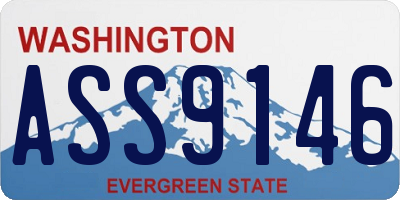 WA license plate ASS9146