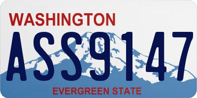 WA license plate ASS9147