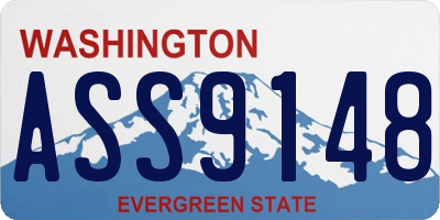 WA license plate ASS9148