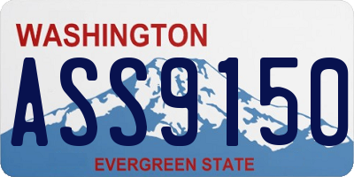 WA license plate ASS9150